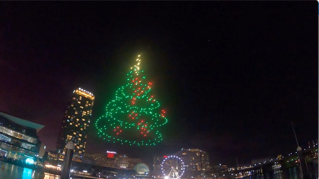 Darling Harbour Christmas Drone lightshow