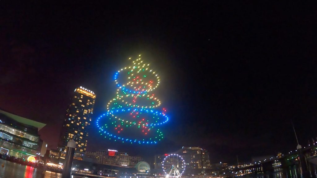 Darling Harbour Christmas Drone lightshow1