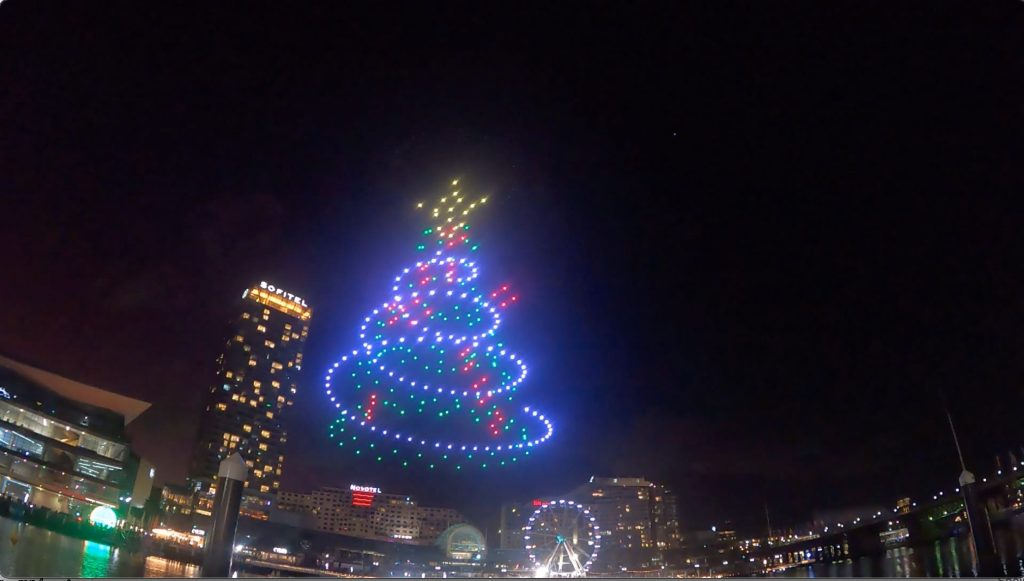 Darling Harbour Christmas Drone lightshow2