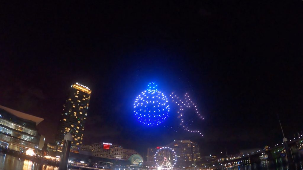 Darling Harbour Christmas Drone lightshow7