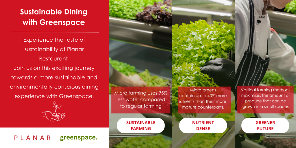 Embracing Sustainable Dining with Greenspace Vertical Gardens